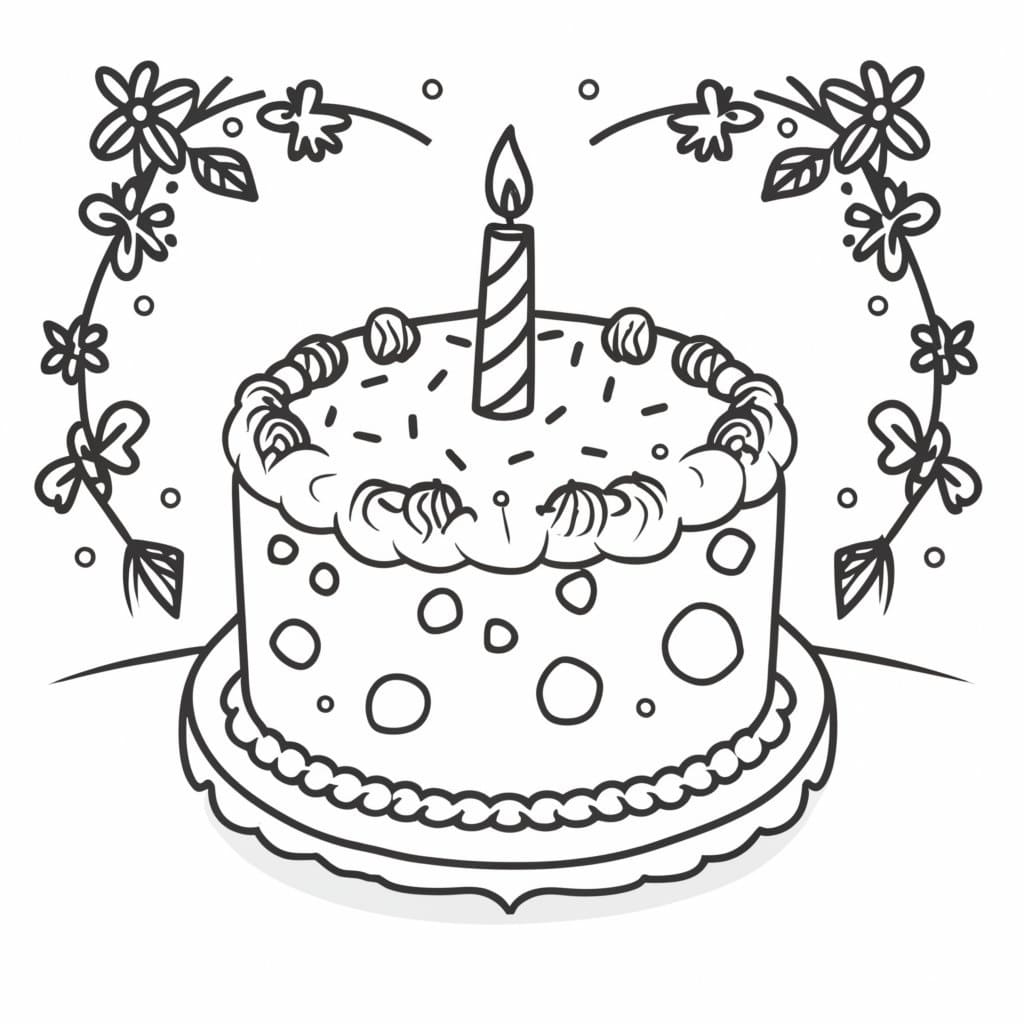 Kake for 4 år gamle Barn fargelegging