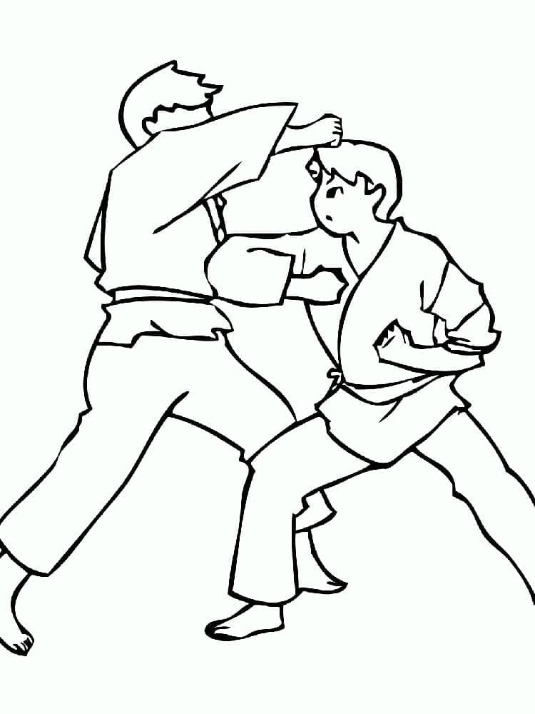 Karate Gratis for Barn fargelegging