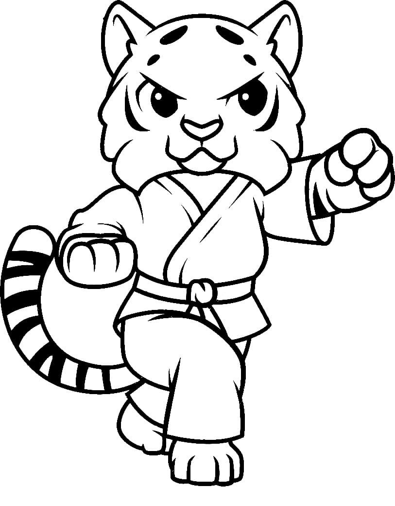 Karate for 5 år gamle Barn fargelegging