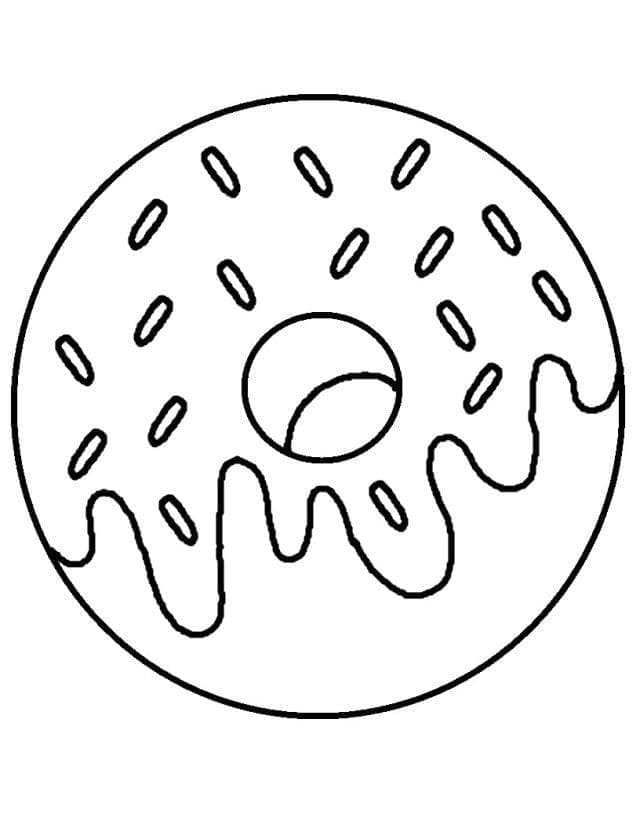 Kostnadsfritt donut-bilde fargelegging