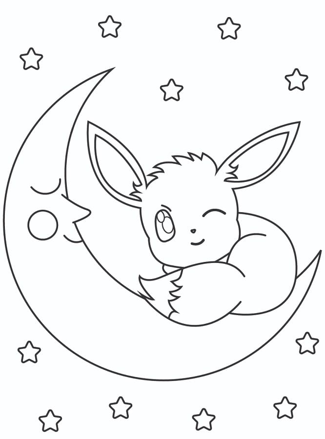 Lett Eevee fargelegging