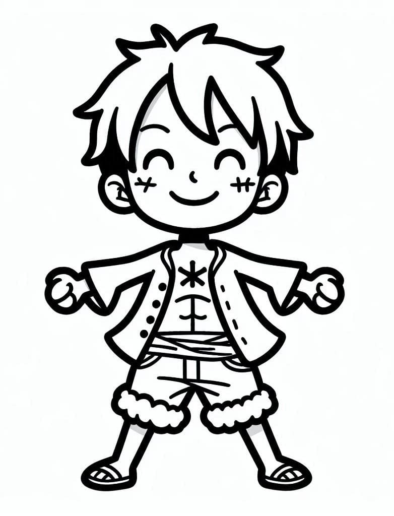 Luffy Bilde fargelegging