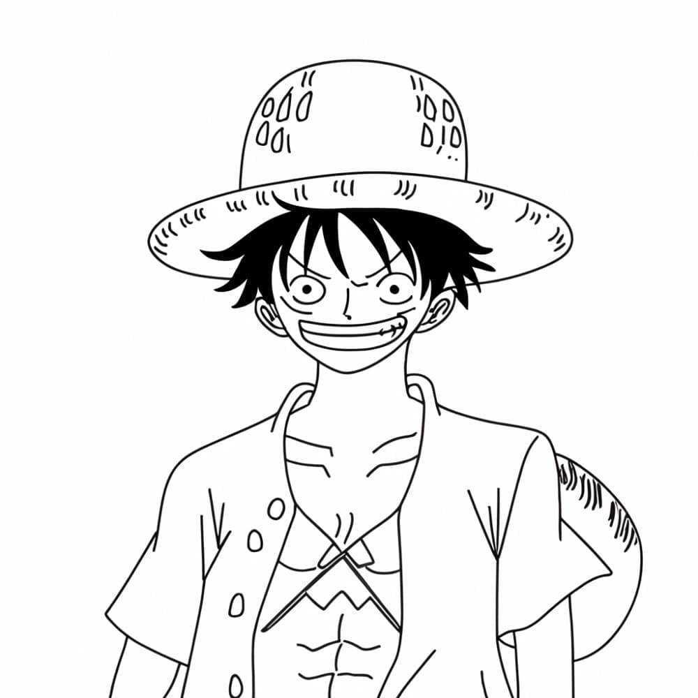Luffy Utskrivbar fargelegging