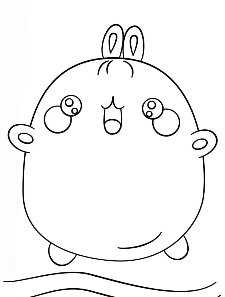 Molang Utskrivbar Gratis fargelegging