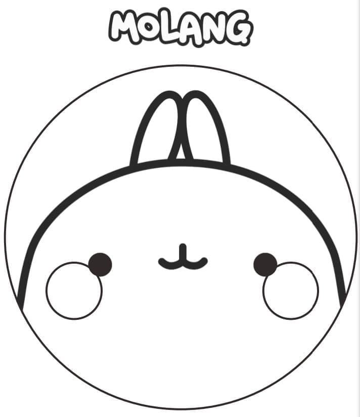 Molang for 3 år gamle Barn fargelegging