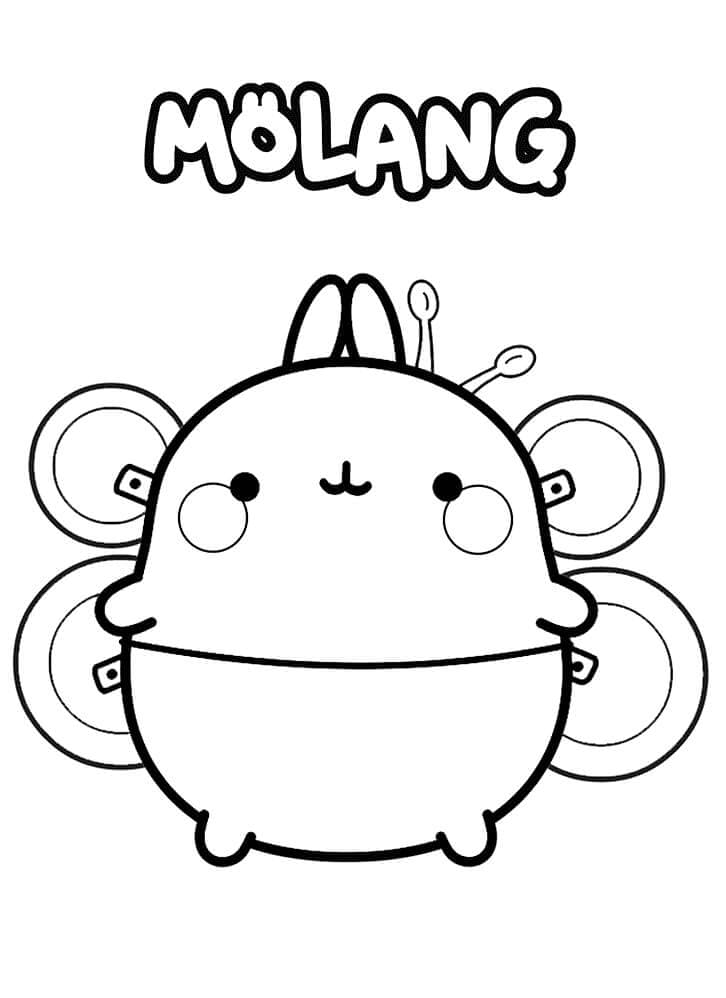Molang for 6 år gamle Barn fargelegging