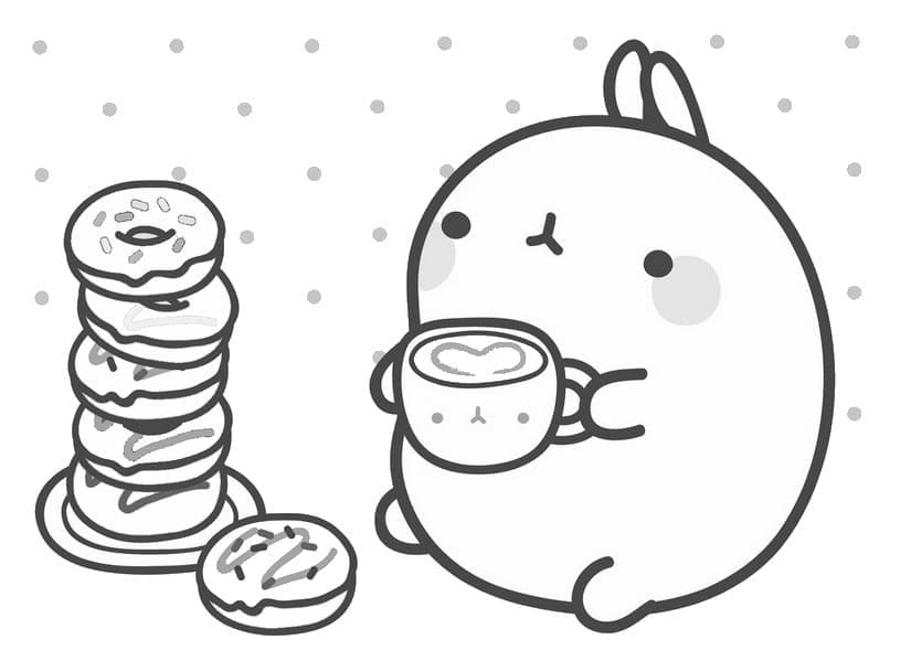 Molang til Utskrift fargelegging