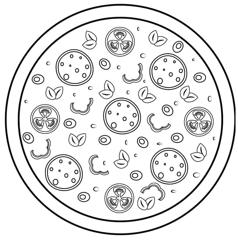 Normal Pizza fargelegging