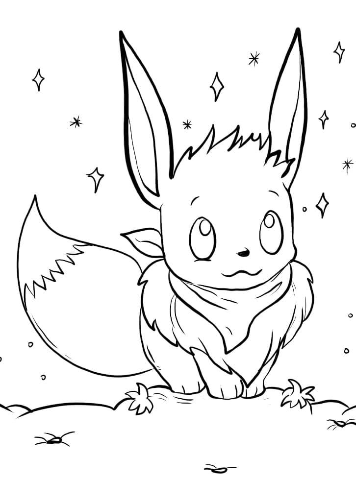 Nydelig Eevee fargelegging
