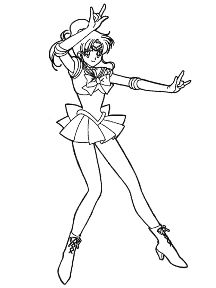 Nydelig Sailor Moon fargelegging