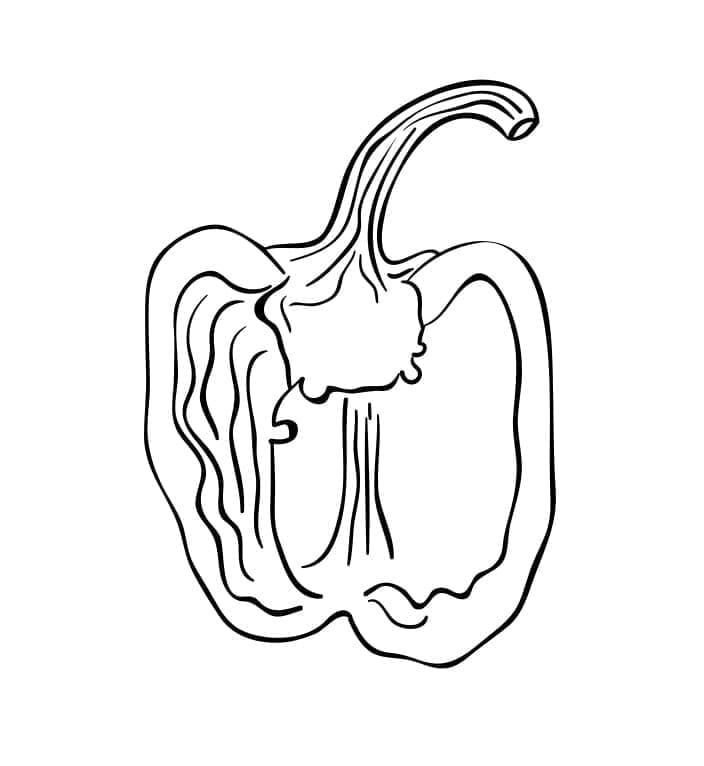 Paprika til Fargelegging fargelegging