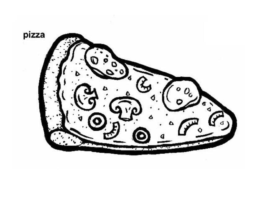 Pizza Bilde fargelegging