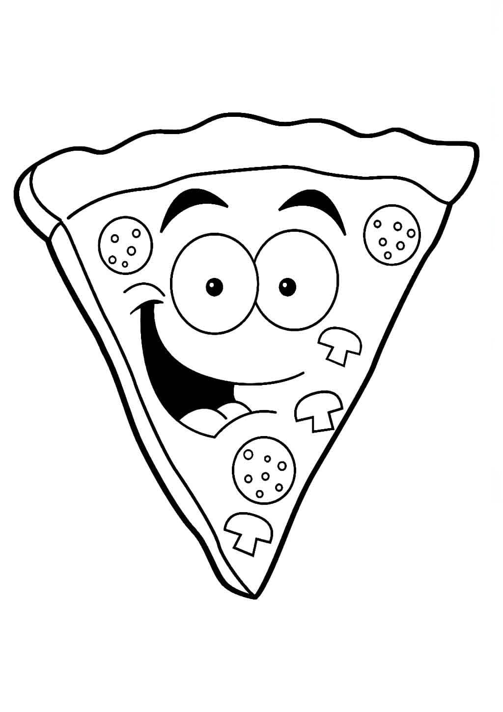 Pizza Gratis Utskrivbar fargelegging