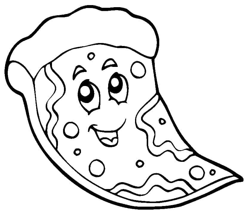 Pizza Utskrivbar for Barn fargelegging