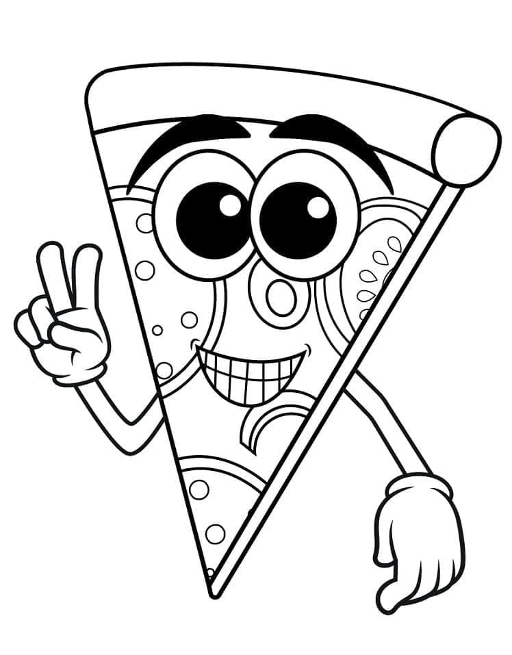 Pizza Utskrivbar fargelegging