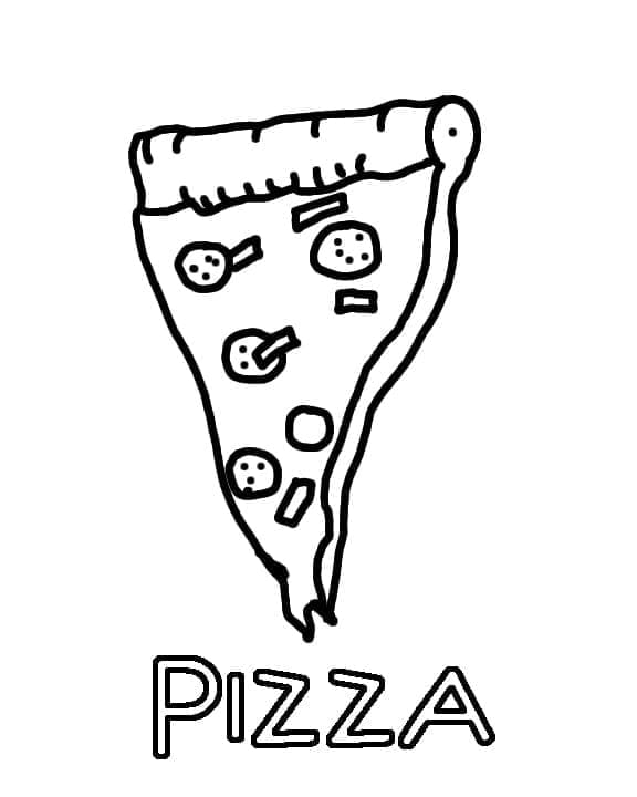 Pizza for 1 år gamle Barn fargelegging