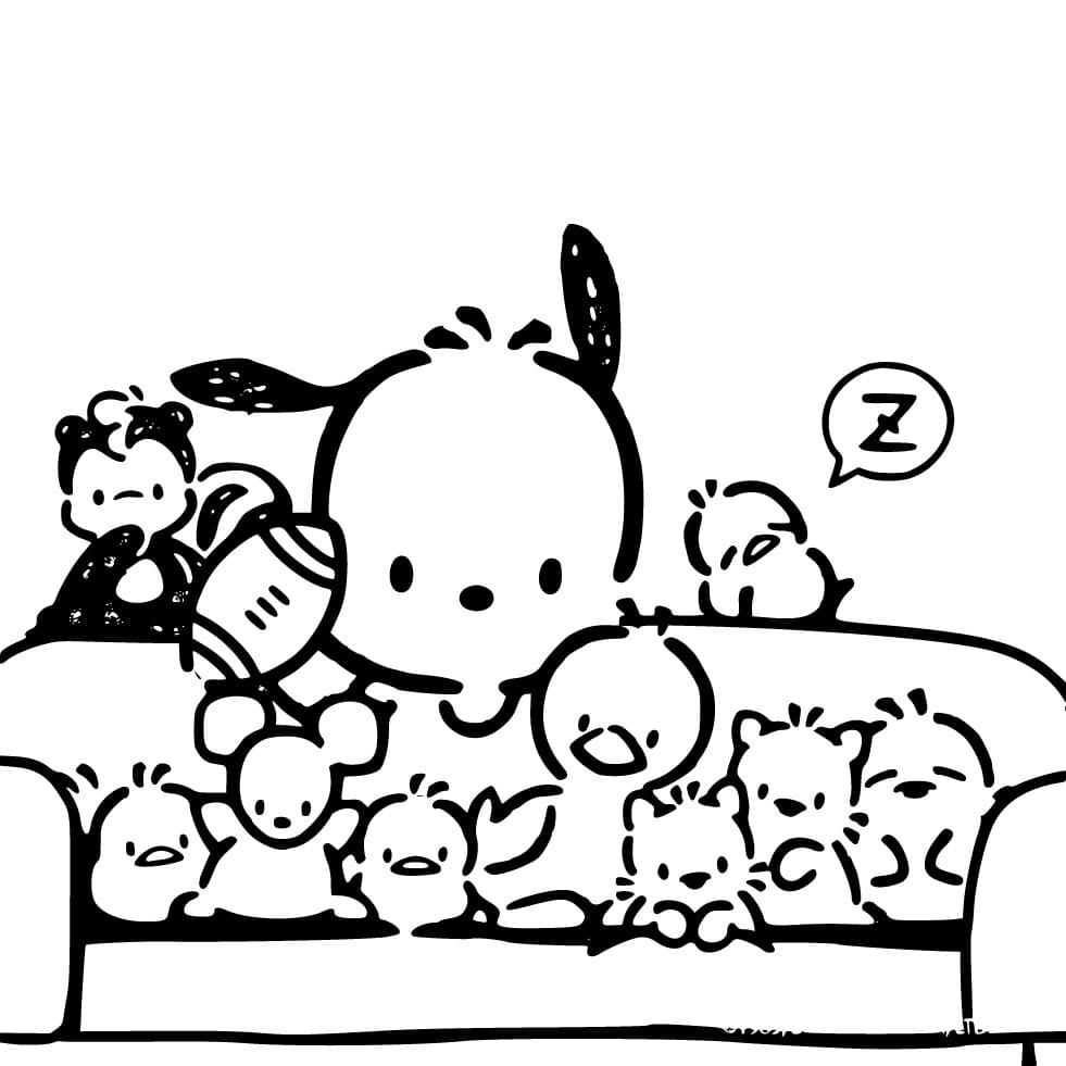 Pochacco Gratis for Barn fargelegging