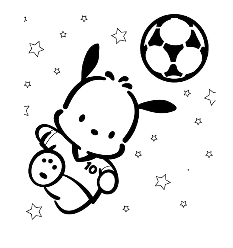 Pochacco Utskrivbar Gratis fargelegging