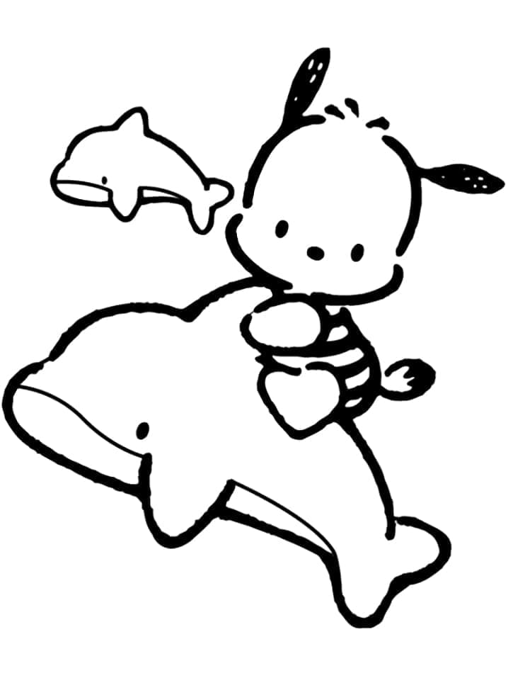 Pochacco for 3 år gamle Barn fargelegging