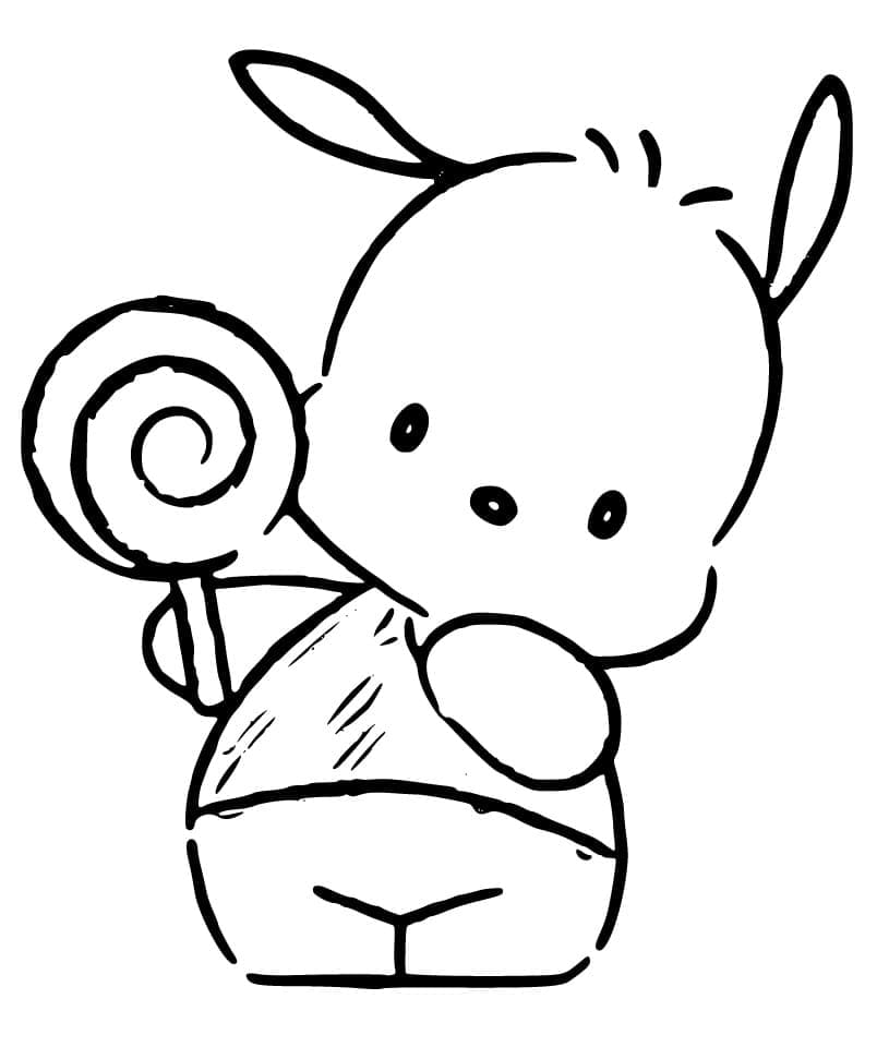 Pochacco for 6 år gamle Barn fargelegging