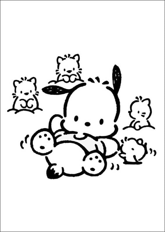 Pochacco for Barn fargelegging