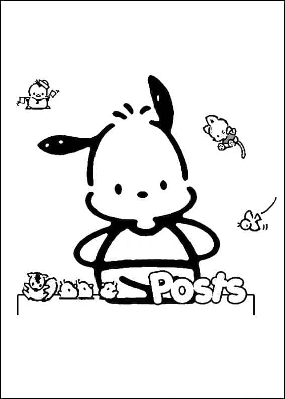 Pochacco til Utskrift fargelegging