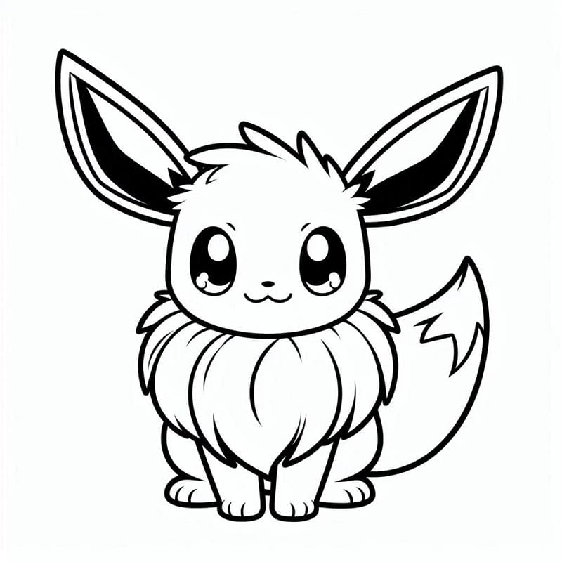 Pokemon Eevee fargelegging