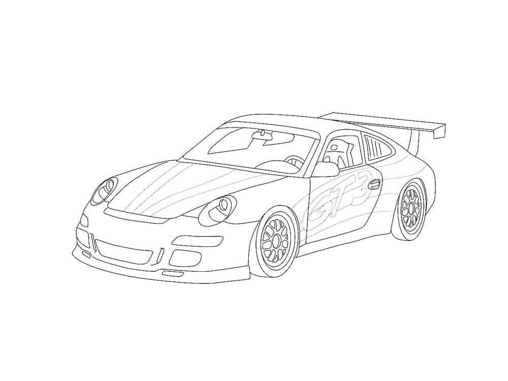 Porsche Bilde fargelegging