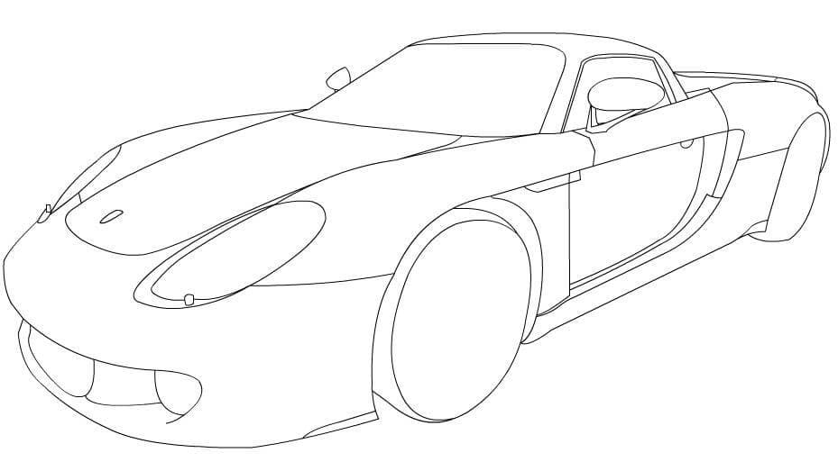 Porsche til Fargelegging fargelegging