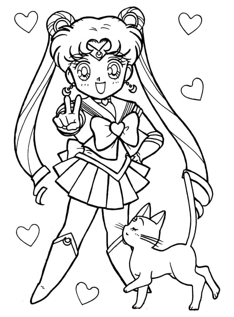 Sailor Moon Gratis fargelegging