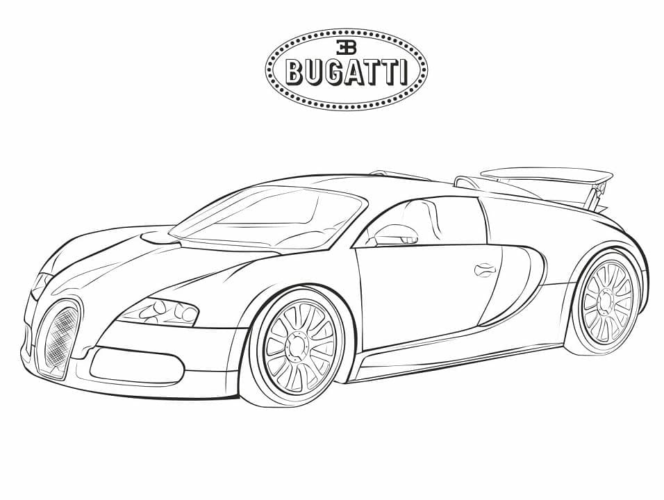 Skriv ut Bugatti fargelegging