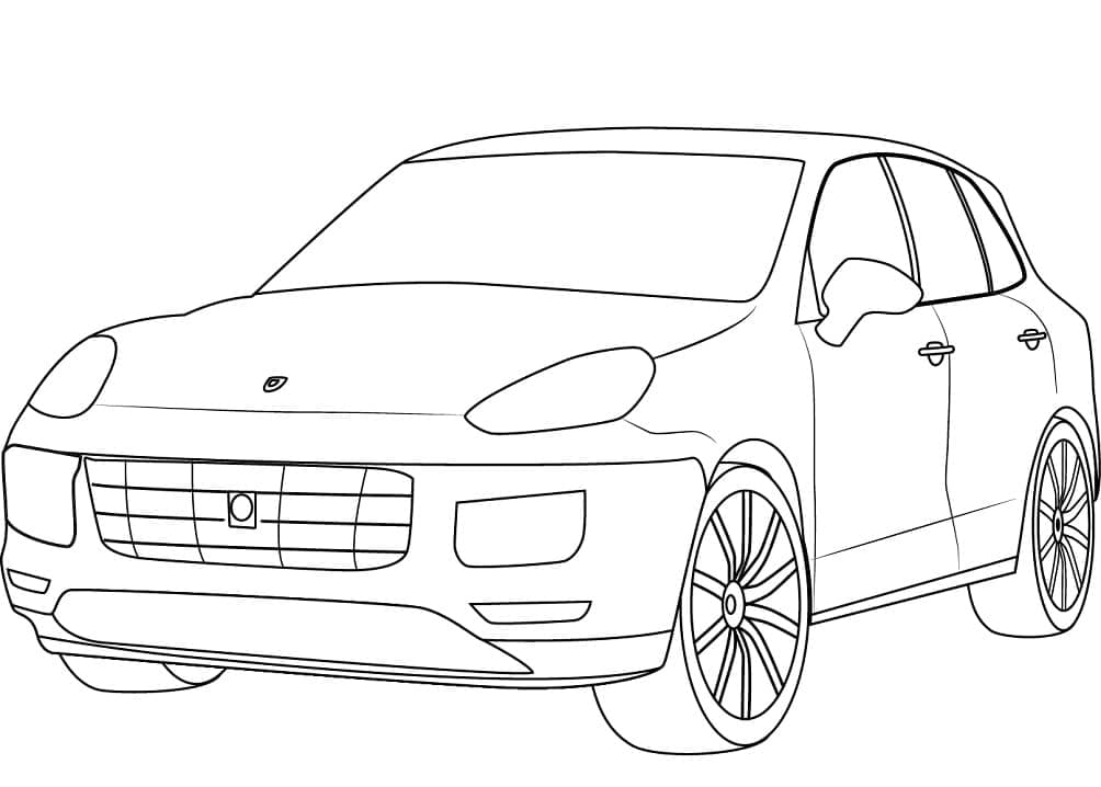 Skriv ut Porsche fargelegging