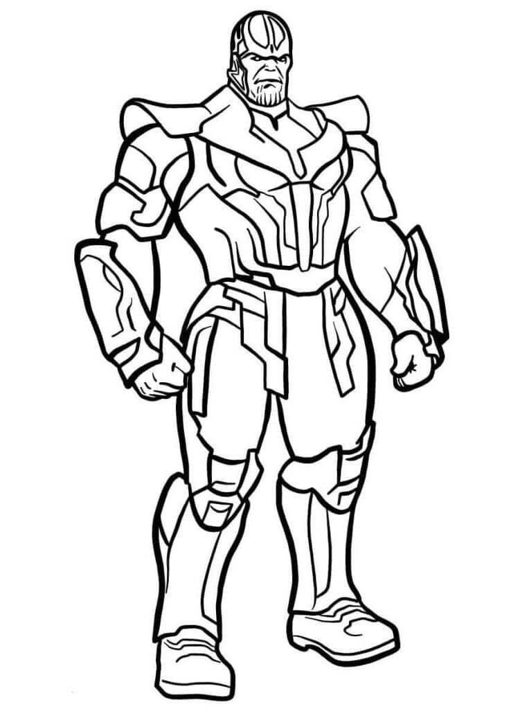 Skriv ut Thanos fargelegging