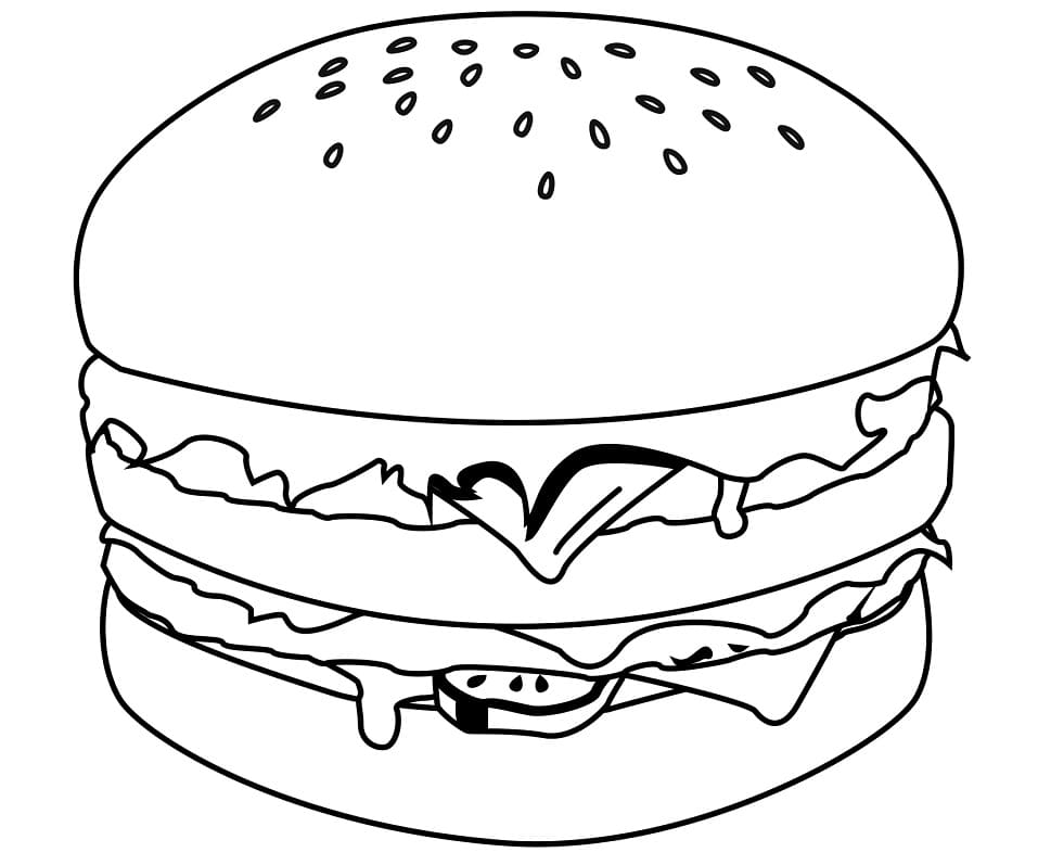 Smakfull Hamburger fargelegging