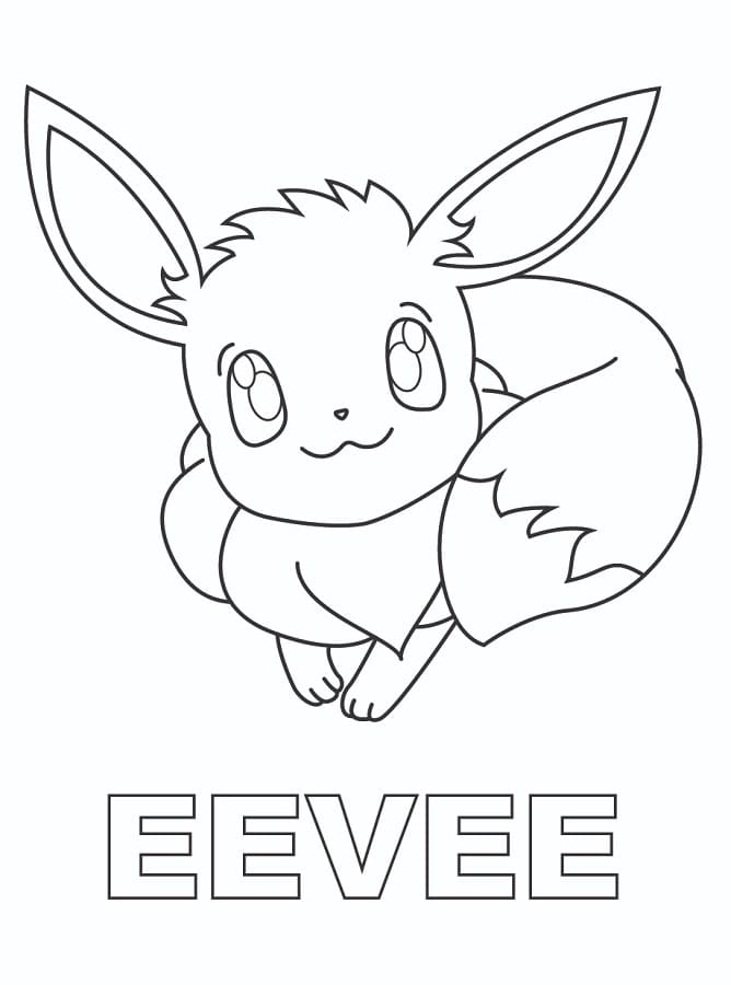 Søt Eevee fargelegging