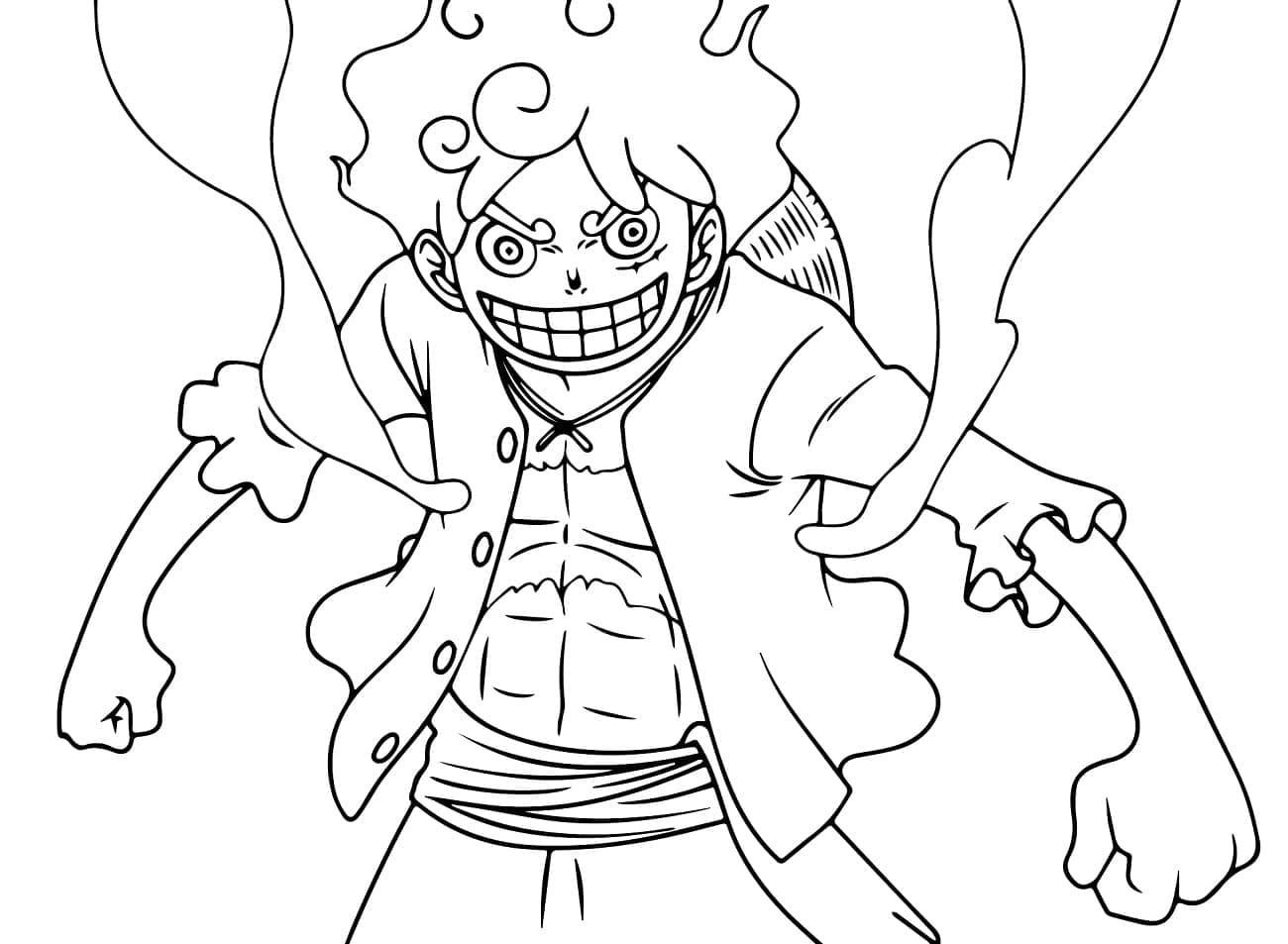 Søt Luffy fargelegging