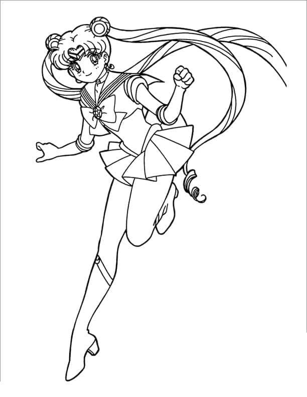 Søt Sailor Moon fargelegging