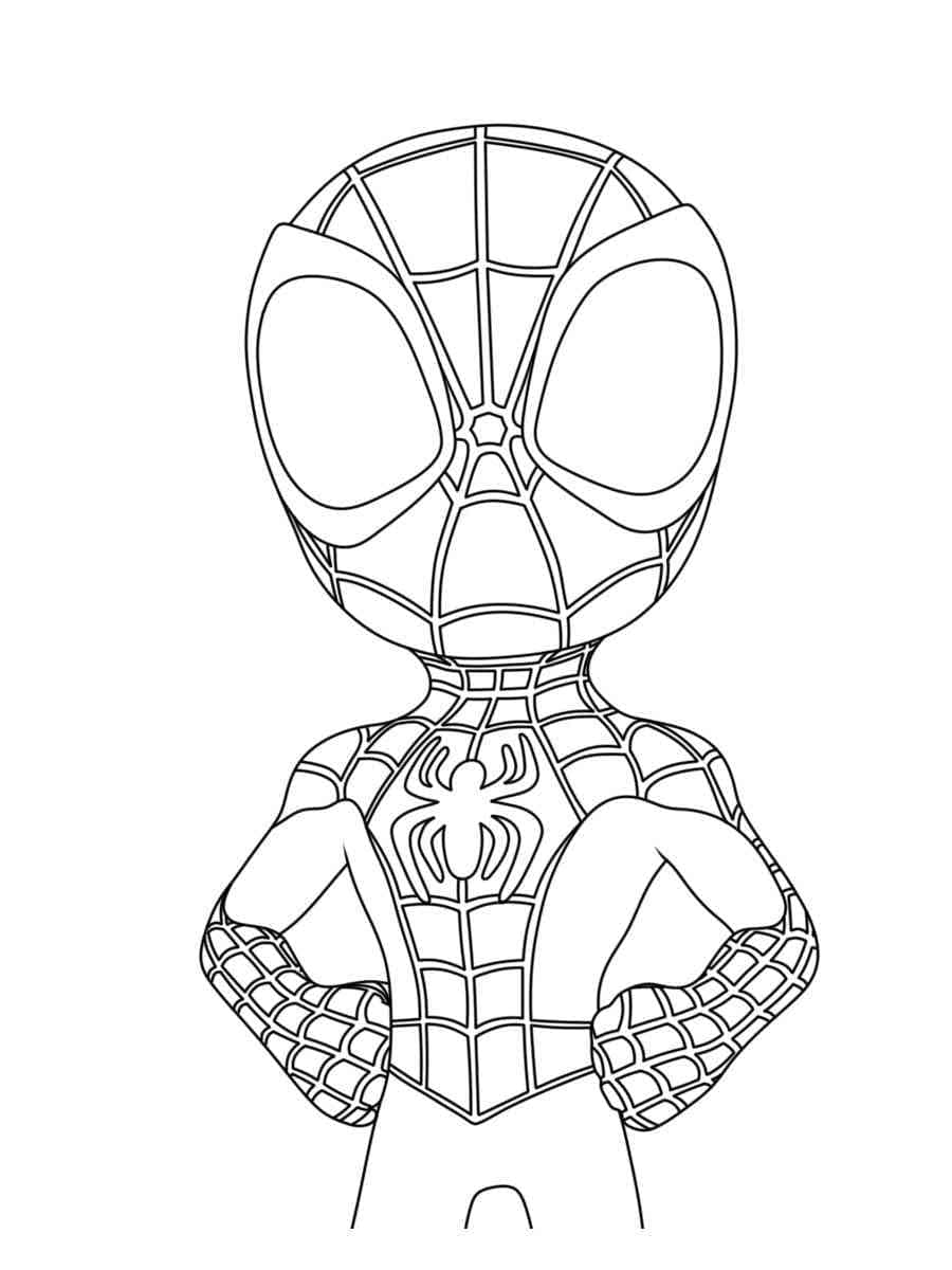Søt Spidey fargelegging