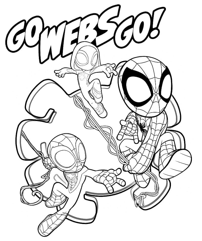 Spidey Gratis Utskrivbar fargelegging