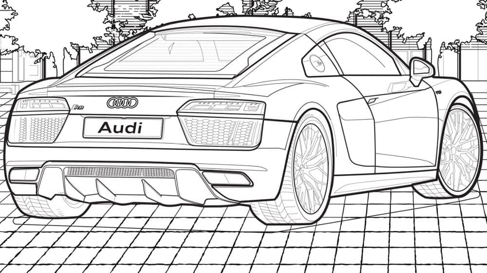 Sporty Audi Bil fargelegging