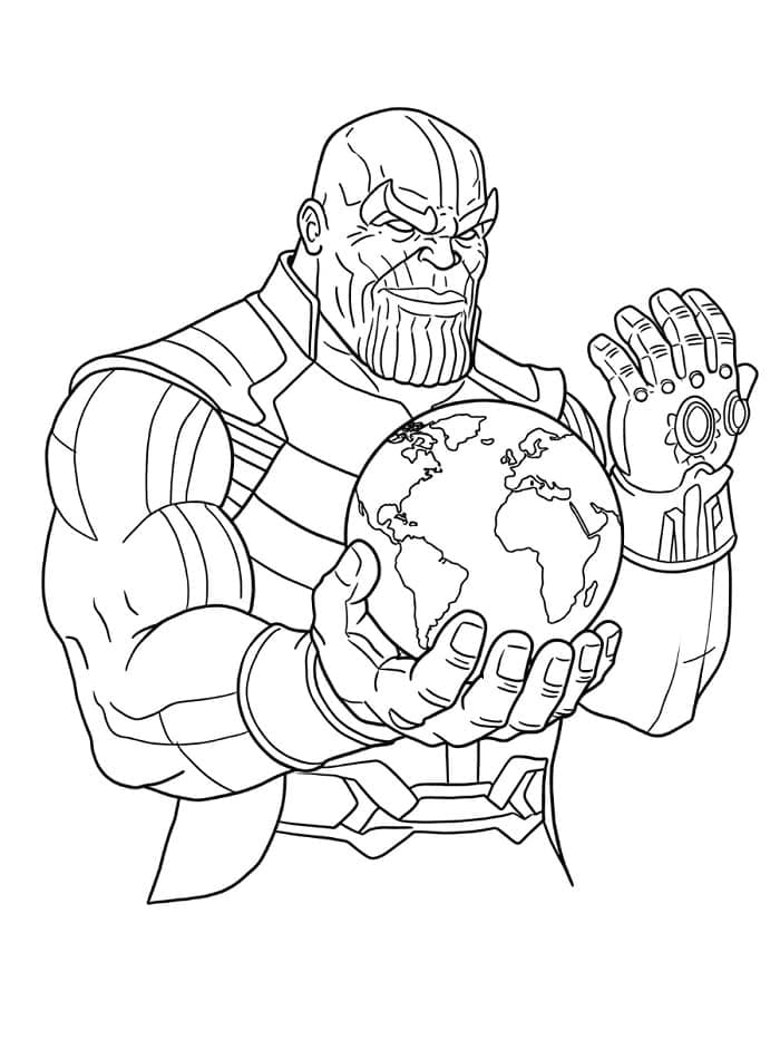 Sterk Thanos fargelegging