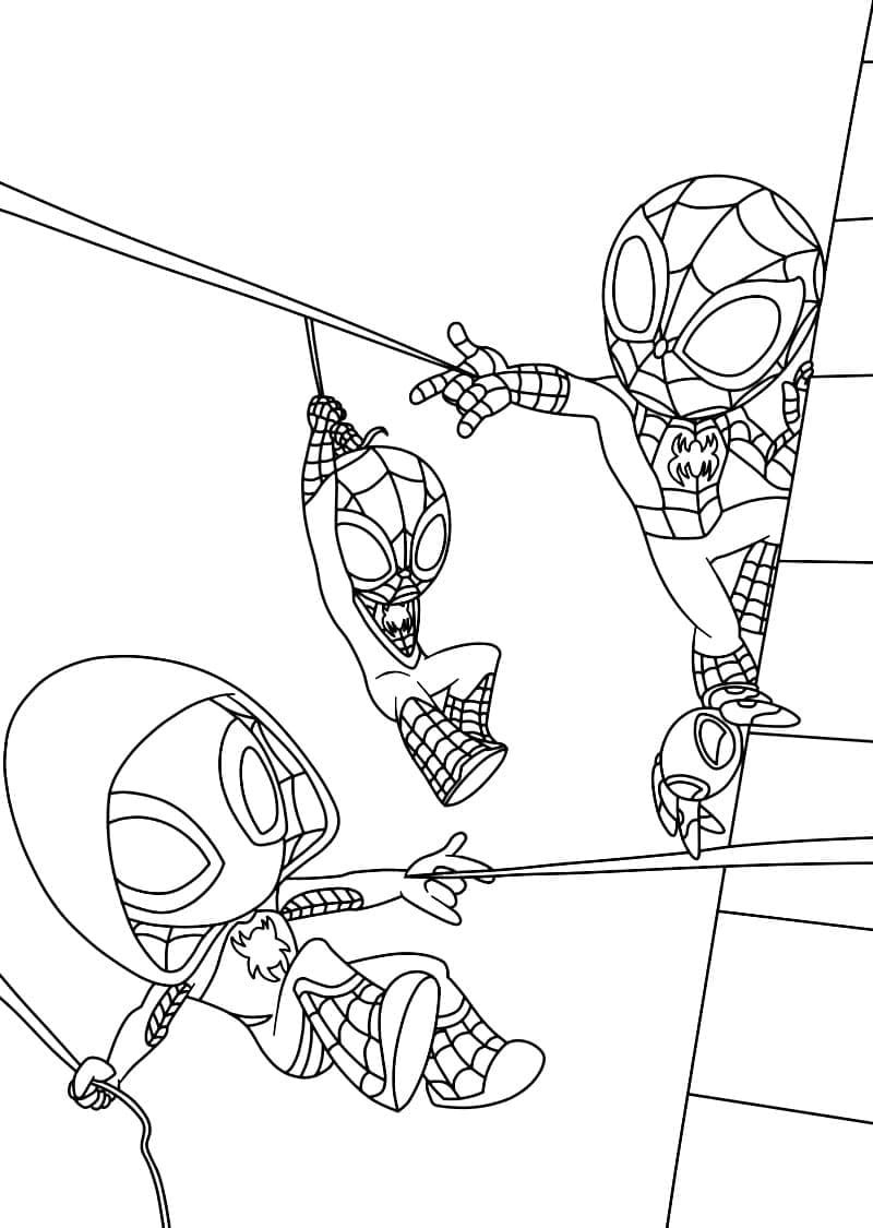 Superhelt Spidey fargelegging