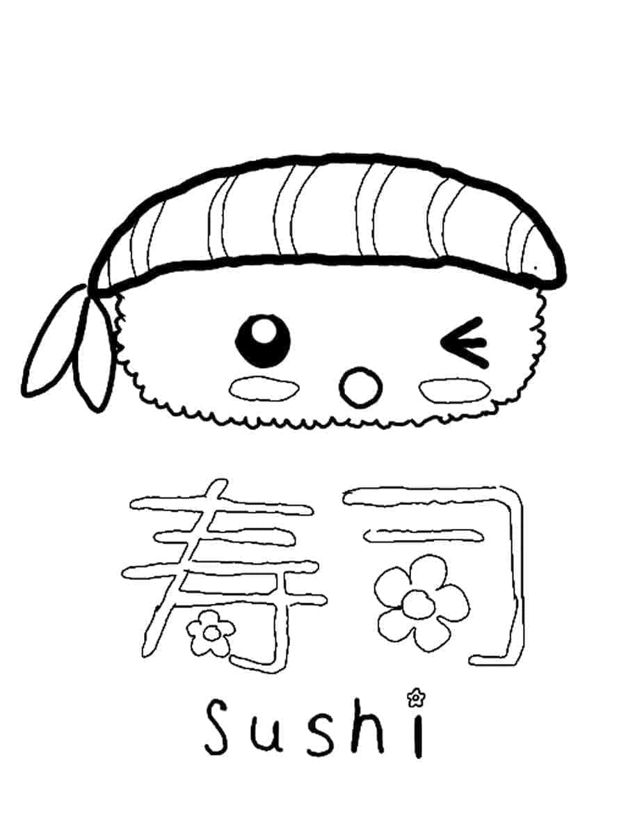 Sushi for barn fargelegging