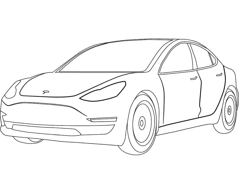 Tesla Bilde fargelegging