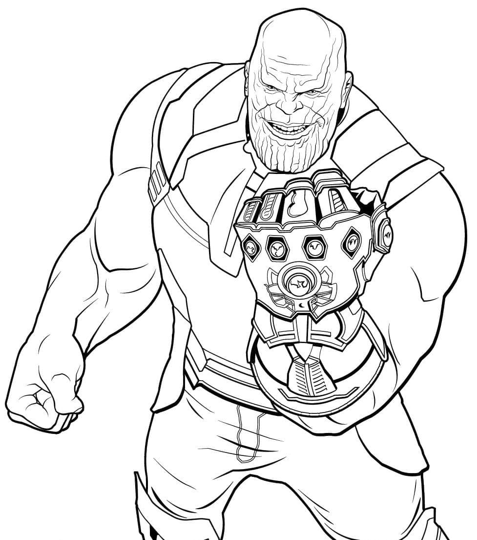 Thanos Fargeleggbar for Barn fargelegging