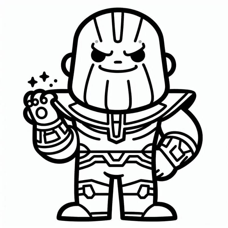Thanos Gratis Utskrivbar fargelegging