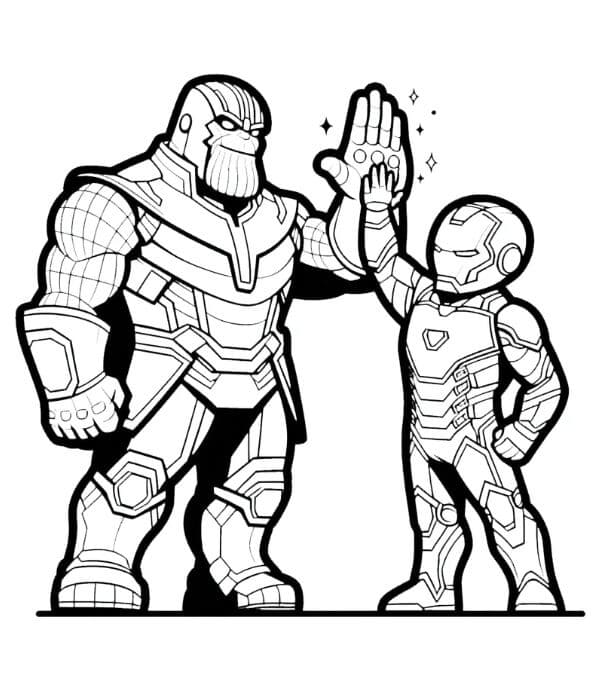 Thanos Utskrivbar fargelegging