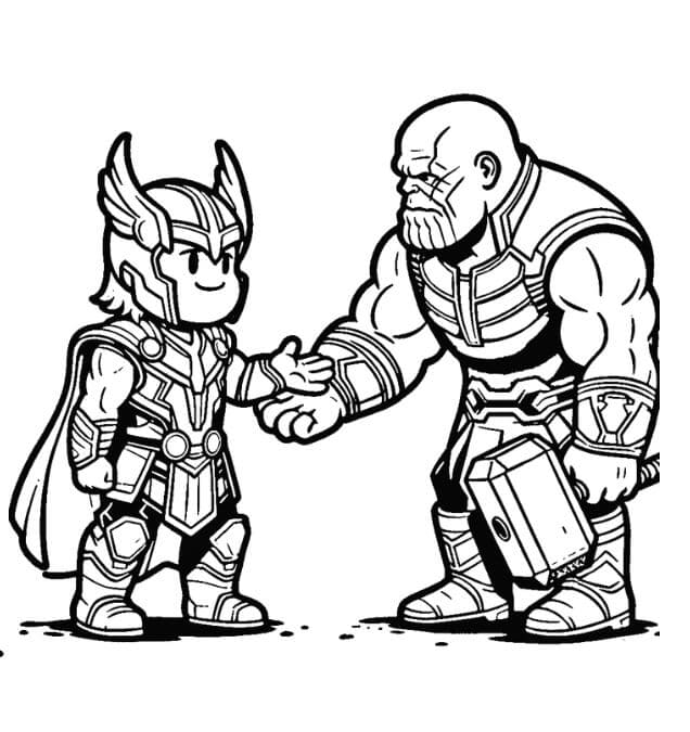 Thanos til Utskrift fargelegging