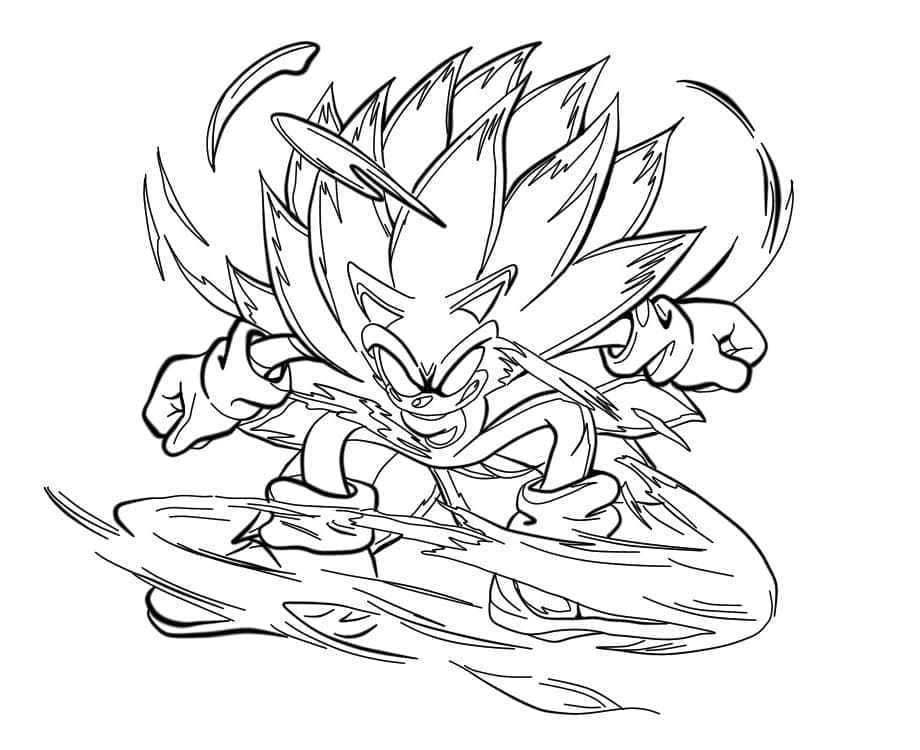 Utrolig Dark Sonic fargelegging
