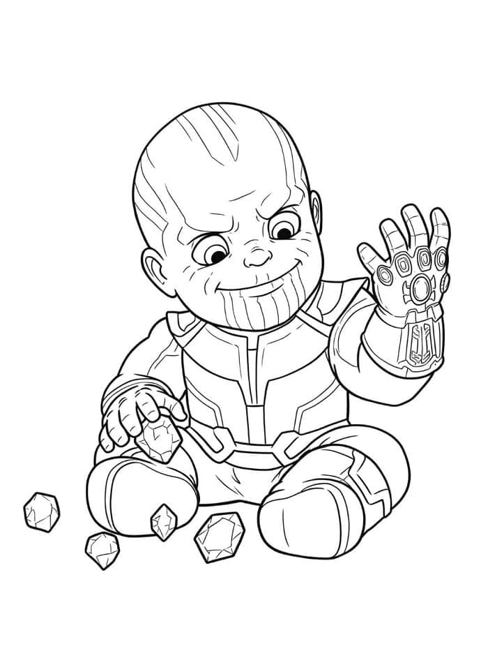 Utrolig Thanos fargelegging